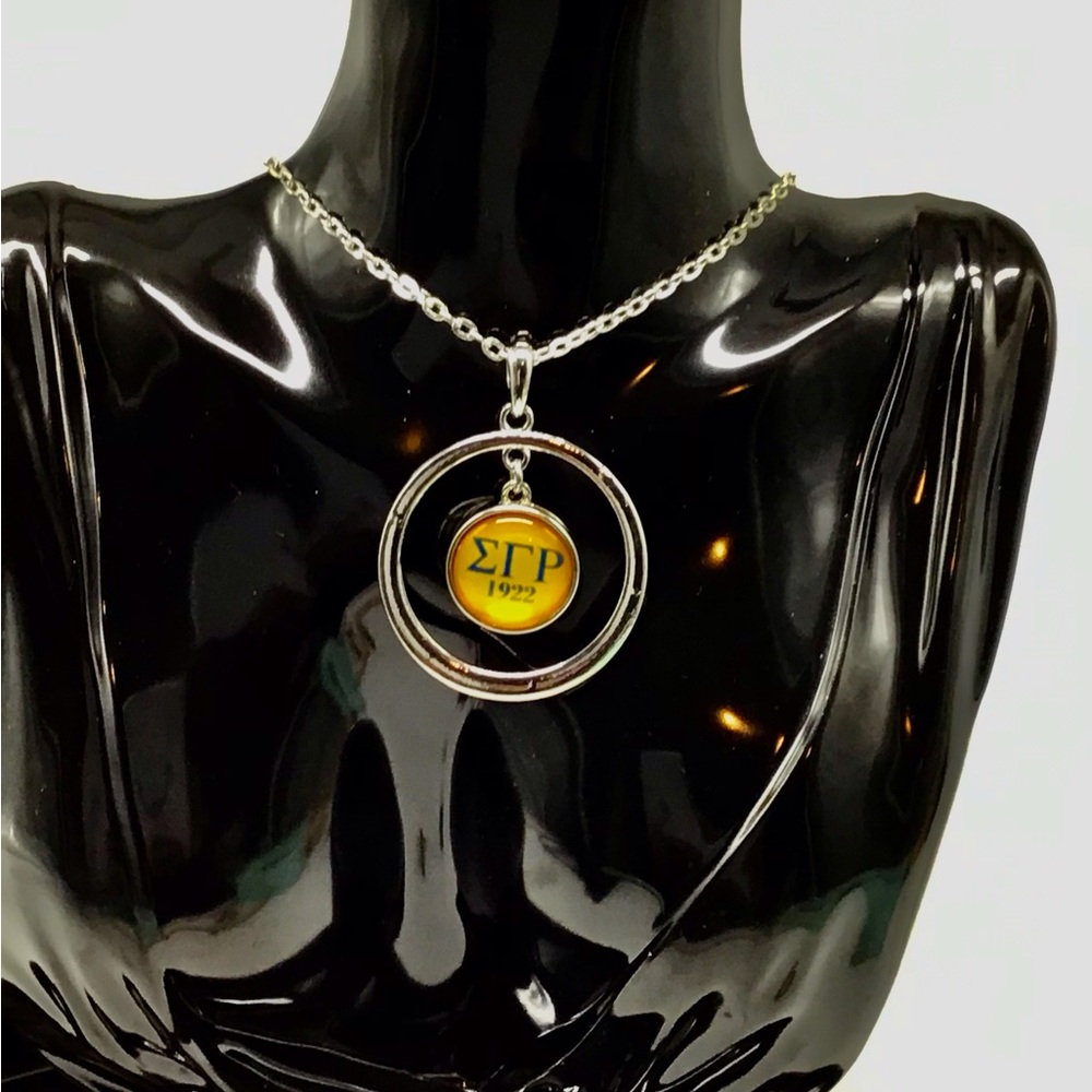 Sigma Gamma Rho Silver Necklace